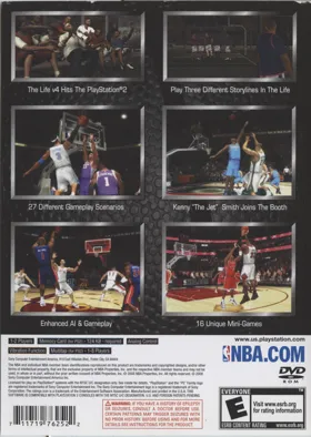 NBA 09 - The Inside box cover back